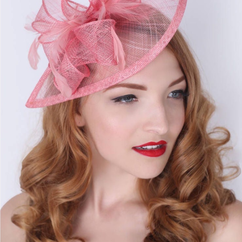 Elegant Pink Fascinator Hat